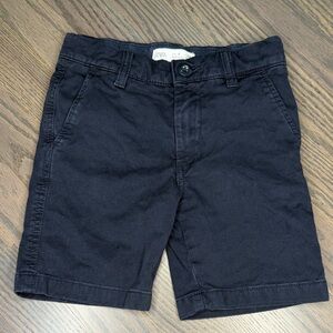 Zara Men's Dark Navy Flat Front Shorts